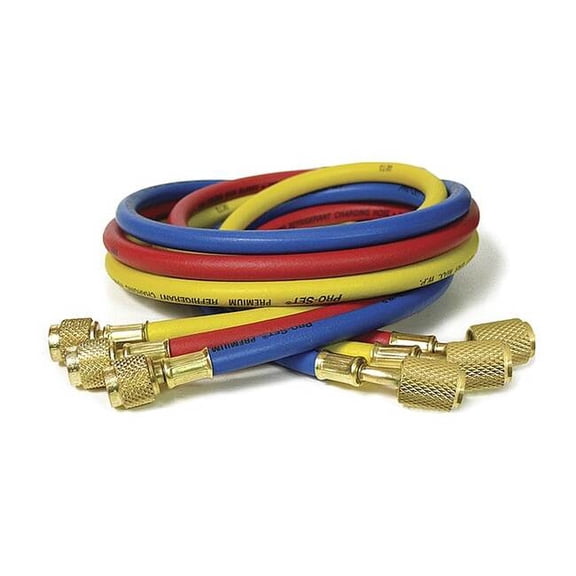 Pro-Set Hose, 5 ft L, Blue/Red/Yellow, PK3 HP5A