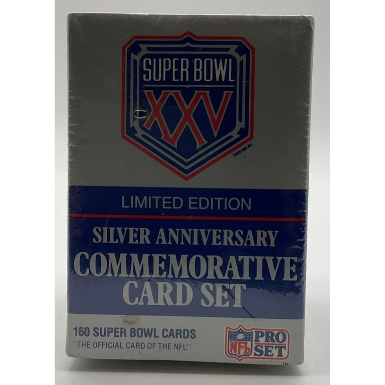 Pro Set Super Bowl XXV Silver Anniversary Commemorative Card Set