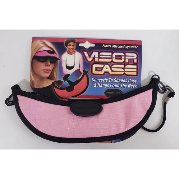 Pro Shade 3-in-1 Sport Visor - Changes From Visor to Eyewear Case in Seconds! (Pink)