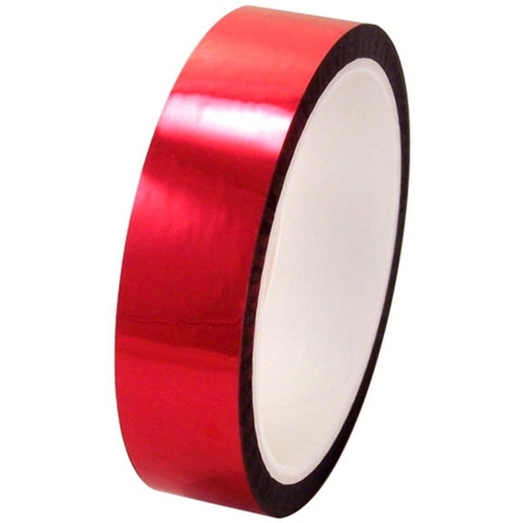 Pro-Sheen 1" X 36 Yard Roll Red High Temp Mylar Tape