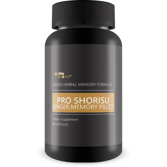 Pro Shorisu Ginger Memory Pills - Ginger Herbal Advanced Memory Formula - Our Best Memory Pills for Brain - Memory Pills for Women & Men - Memory Pills for Seniors - Memory Loss Pills