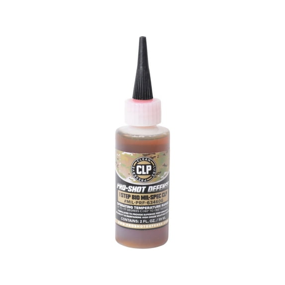 Pro-Shot 1-Step Bio Mil-Spec CLP Gun Cleaner Long Spout Bottle 2 oz Liquid