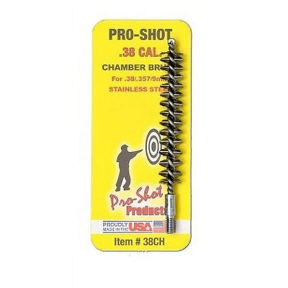 Pro-Shot .38/.357 Cal. Stainless Steel Chamber Brush