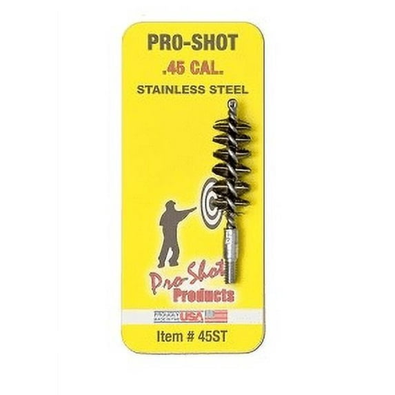 Pro-Shot .45 Cal. Stainless Steel Bore Brush 45ST
