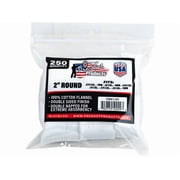 Pro-Shot Gun Cleaning Patches 270 to 38 Caliber Round Cotton 250PK