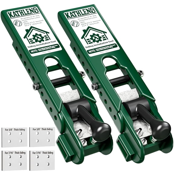 Pro Siding Installation Tools, Siding Gauge Tools, Adjustable Reveal, Heavy-Duty Polycarbonate Build with Non-Slip Pads, Fits 5/16", 3/8", 7/16" Boards 2 Pack