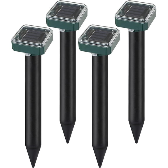 Pro Solar Mole Repellent,Outdoor Ultrasonic Gopher Repellent Stakes, Waterproof Pest Rodent Repeller Reject for Mole,Snake ,Rodent ,Garden Yard Home-2Pack