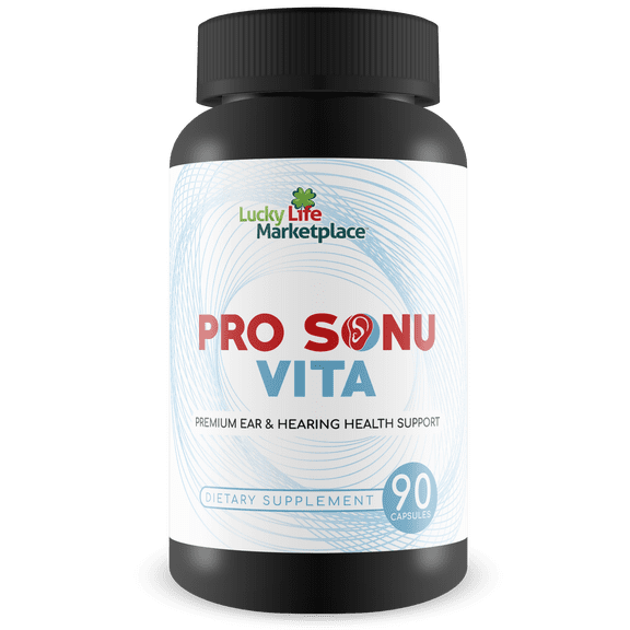 Pro Sonu Vita - Natural Ear Support Supplement - Promote Improved Auditory Function & Hearing with Vitamins, Minerals, Antioxidants, & Herbal Extracts - Aid Inner Ear & Middle Ear Health