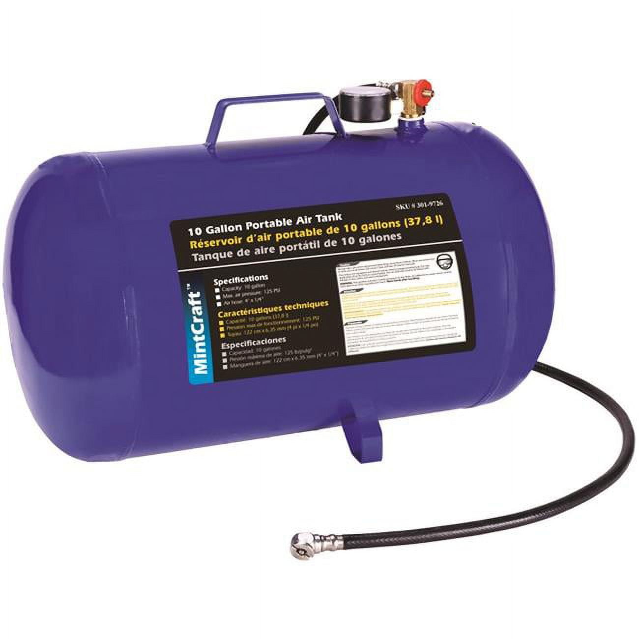 Pro Source AT10 Portable Air Tanku0026#44; 10 Gallon - Walmart.com