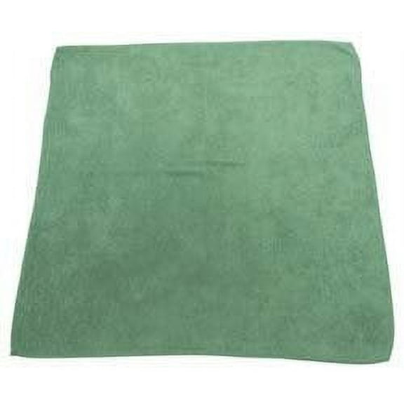 Pro-Source M915100G 16x16 inch Terry Green Microfiber Cloth