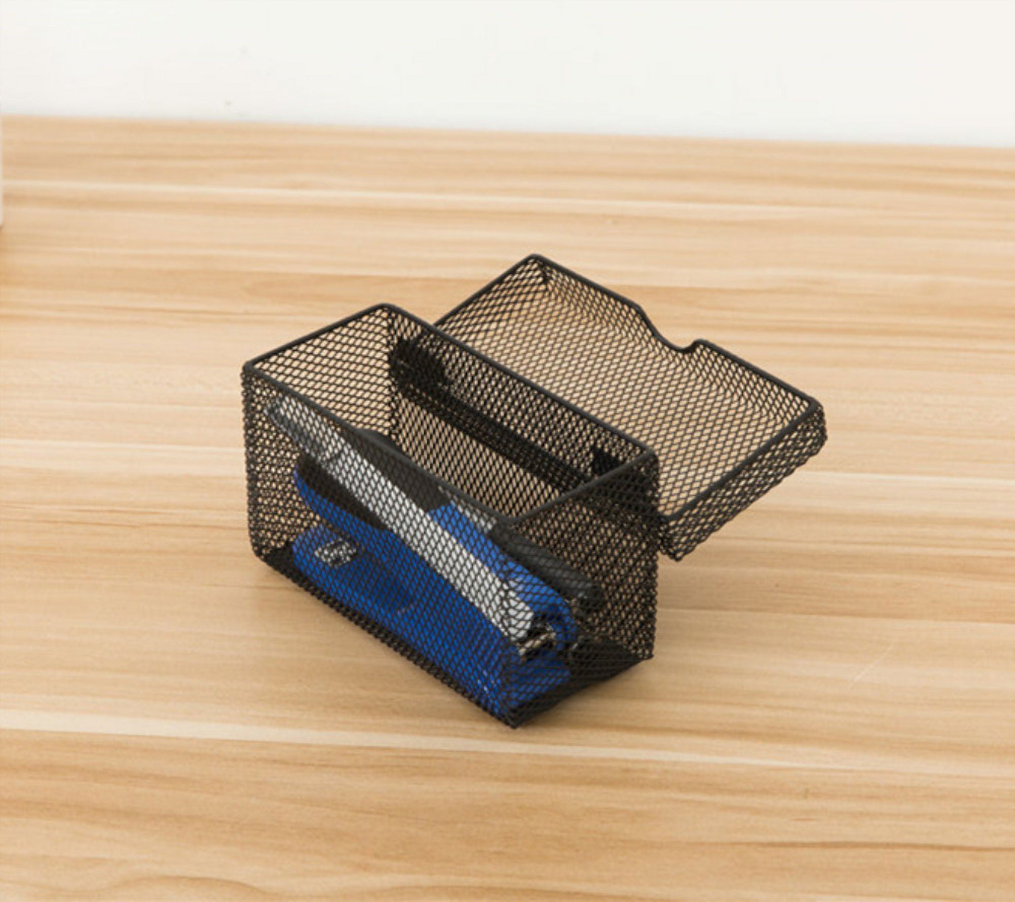 Pro Space 2Pack Card Box Metal Mesh Office Supplies Organizer with Lid