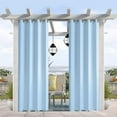thumbnail image 1 of Pro Space 50" x 108" Indoor/Outdoor Curtains Grommet Curtain on Top and Bottom (1 panel - Blue), 1 of 8