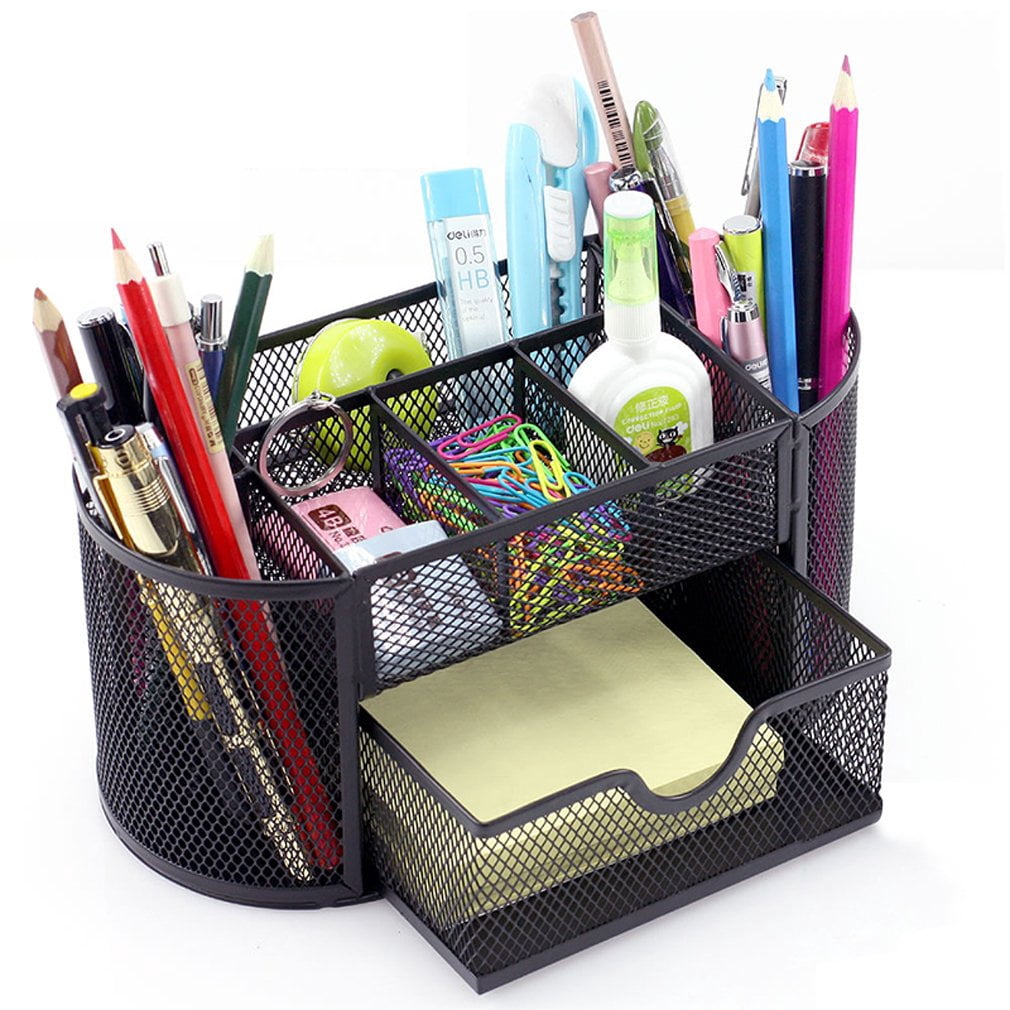 Pro Space Desktop Organizer Mesh Office Pencil Holder Desk Accessories ...