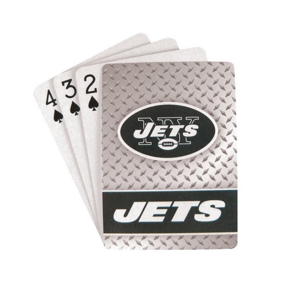 Pro Specialties Group NFL New York Jets Diamond Plate Playing Cards