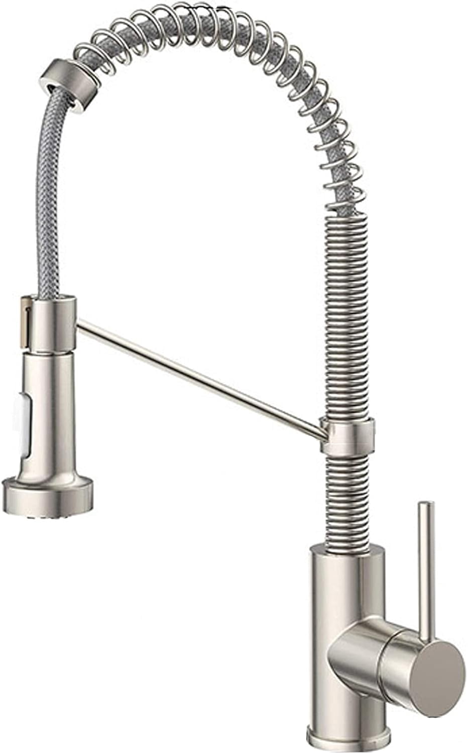 Spring Kitchen Spray Pro Spring Stainless Kitchen Faucet Pullout Spray 2 Way 360 Swivel 1 ...