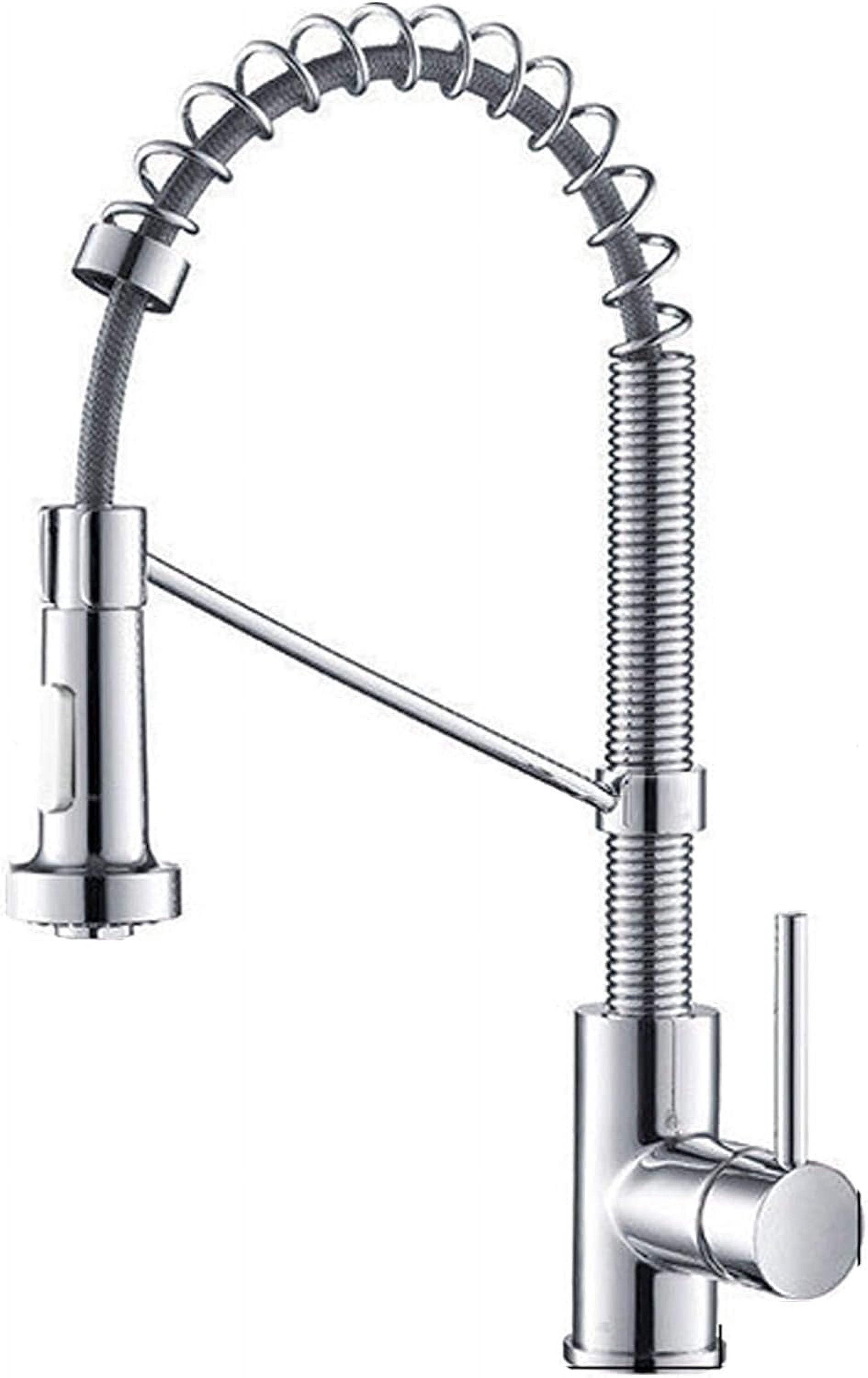 Spring Kitchen Spray Pro Spring Stainless Kitchen Faucet Pullout Spray 2 Way 360 Swivel 1 ...