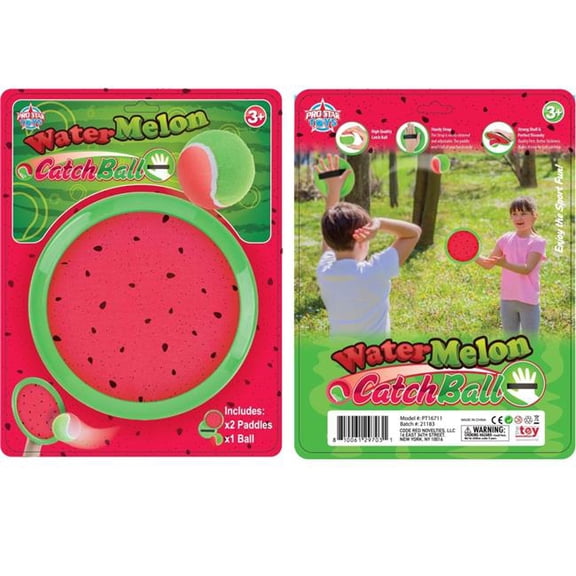 Pro Star Games PT16711 Cloth Hook & Eye Catch Ball - Watermelon