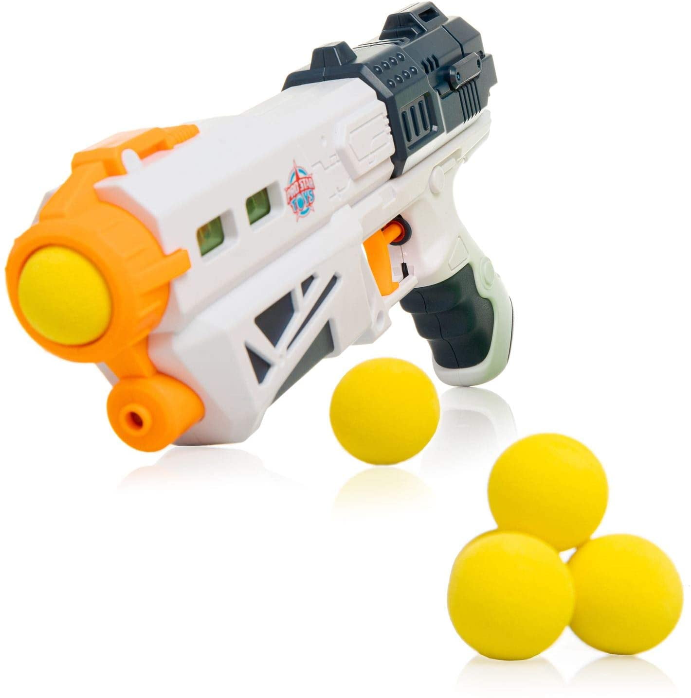 Pro Star Toys Kids 2 in 1 Foam Ball Shooter and Water Blaster Gun with Bowling Pin Shooting Targets for Outdoor Games, Boys and Girls Ages 3+