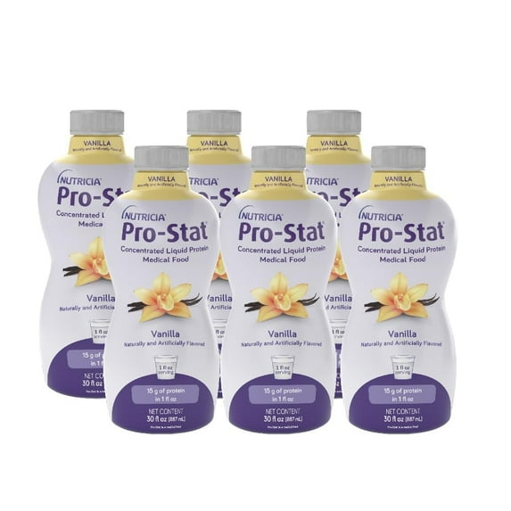 Pro-Stat Concentrated Liquid Protein Medical Food - Vanilla Flavor, 30 Fl Oz Bottle (Case of 6)