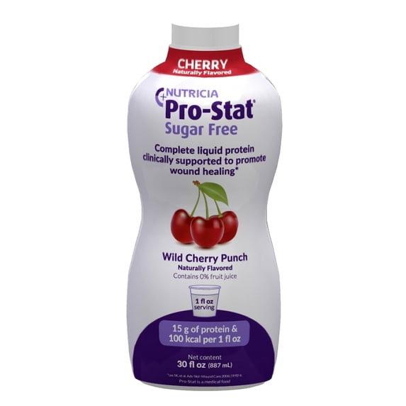 Pro-Stat Sugar Free Protein Supplement - Wild Cherry Punch - 30 Fl Oz Bottle (Case of 6)