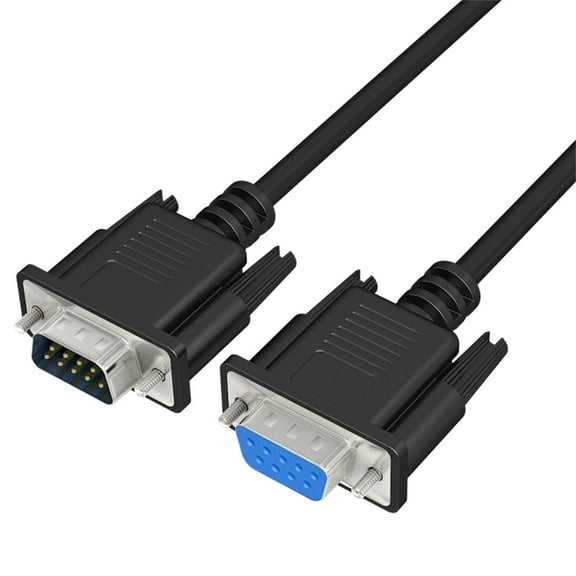 Pro Straight Through DB9 RS232 Serial | Extended 4K@60Hz & HDR | Optimized 18Gbps Bandwidth | Gold-Plated | 1.5 M/5 feet | Straight Through DB9 RS232 Serial Cable Pure Copper Conducto A