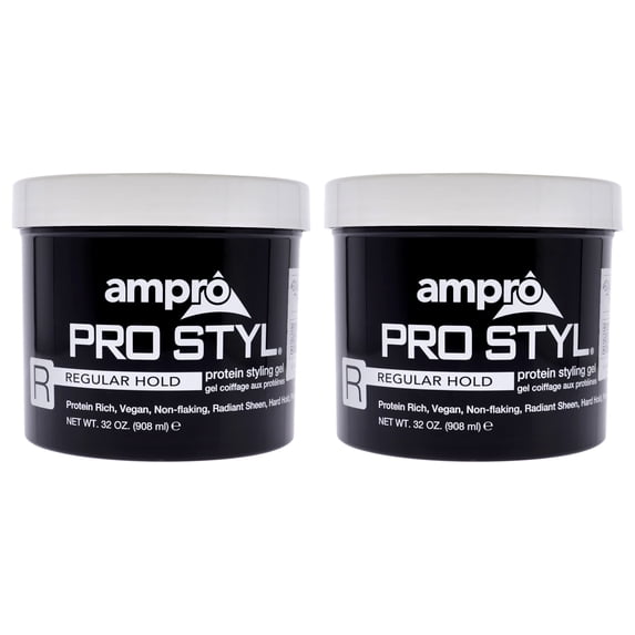 Pro Styl Protein Styling Gel - Regular Hold by Ampro for Women - 32 oz Gel - Pack of 2