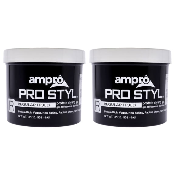Pro Styl Protein Styling Gel - Regular Hold by Ampro for Women - 32 oz Gel - Pack of 2