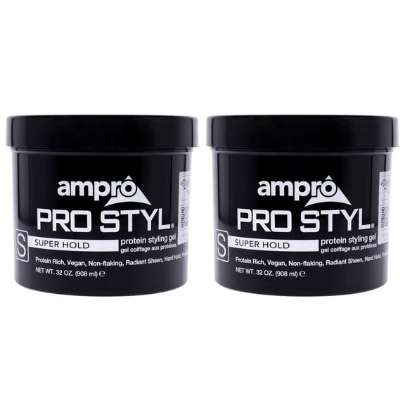 Pro Styl Protein Styling Gel - Super Hold by Ampro for Women - 32 oz Gel - Pack of 2