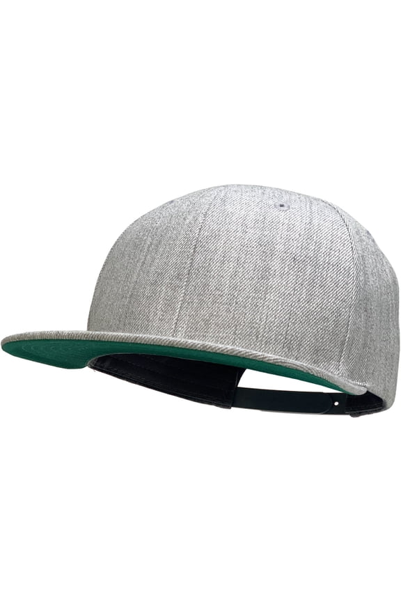 Pro Style Classic Snapback Wool Blend Plain Basic Cap Hat