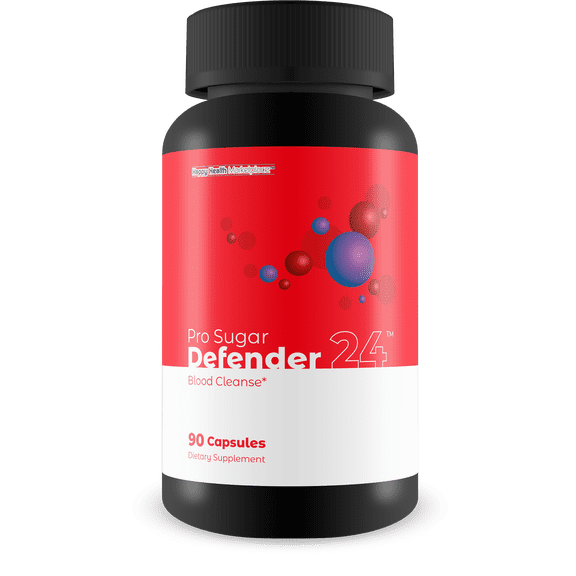Pro Sugar Defender 24 - Our Best Blood Cleanse Detox Supplement - Immune System Cleanse - Healthy Blood Flow Supplement - Circulation And Vein Support Vitamins - Circulatory System Support Formula