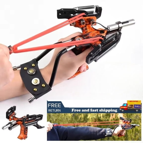 Pro Super Power Stainless Hunting Infrared Light Slingshot Quality Rubber Bands