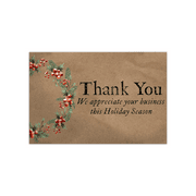 Pro Supply Global 50 Count of 4x6 Christmas Wreath Thank You Insert Cards