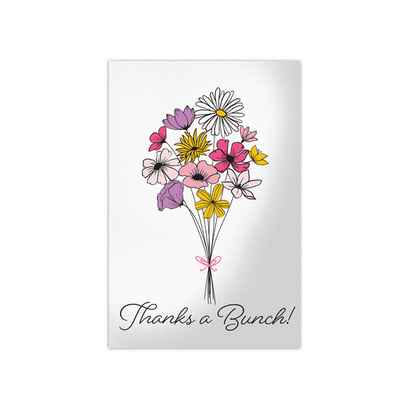 Pro Supply Global 50 Count of Thanks a Bunch 4x6 Thank You Insert Cards