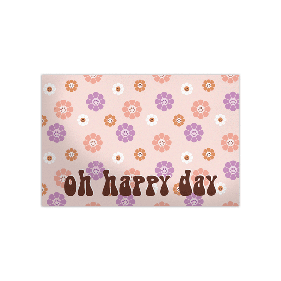 Pro Supply Global (50) count of 4x6 Groovy Flowers Thank You Insert Cards