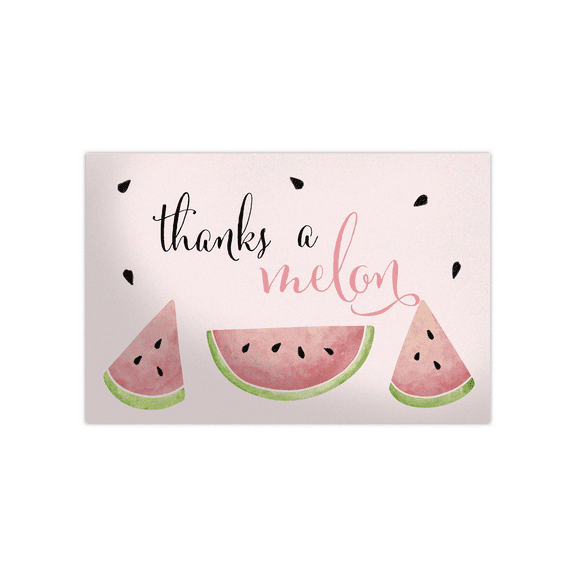 Pro Supply Global (50) count of 4x6 Watermelon Thank You Insert Cards