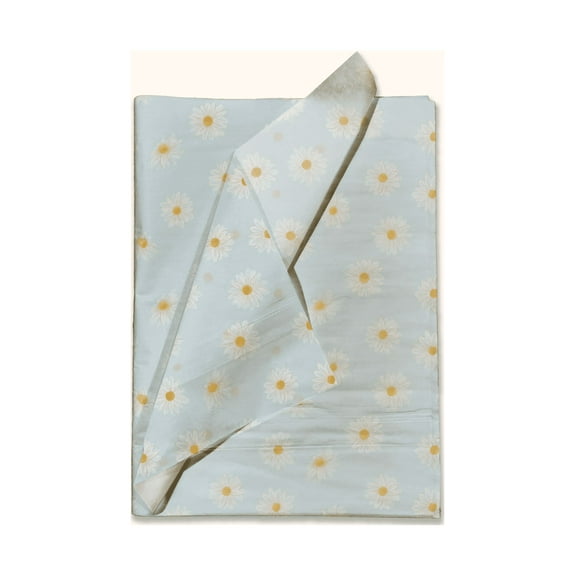 Pro Supply Global Daisies Decorative Printed Tissue Paper 24 Sheets of 20"x30"