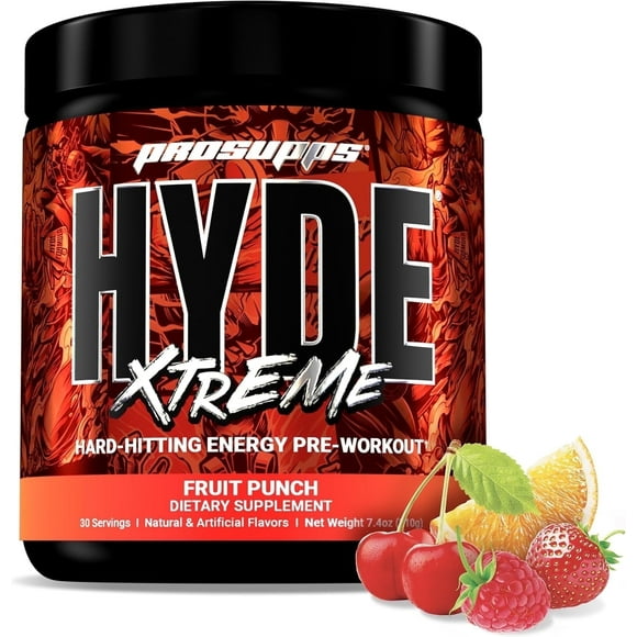 PROSUPPS Mr. Hyde Xtreme Pre-Workout Powder Energy Drink (30 Servings, Fruit Punch)