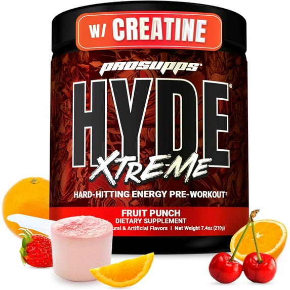 PROSUPPS Mr. Hyde Xtreme Pre-Workout Powder Energy Drink (30 Servings, Fruit Punch)