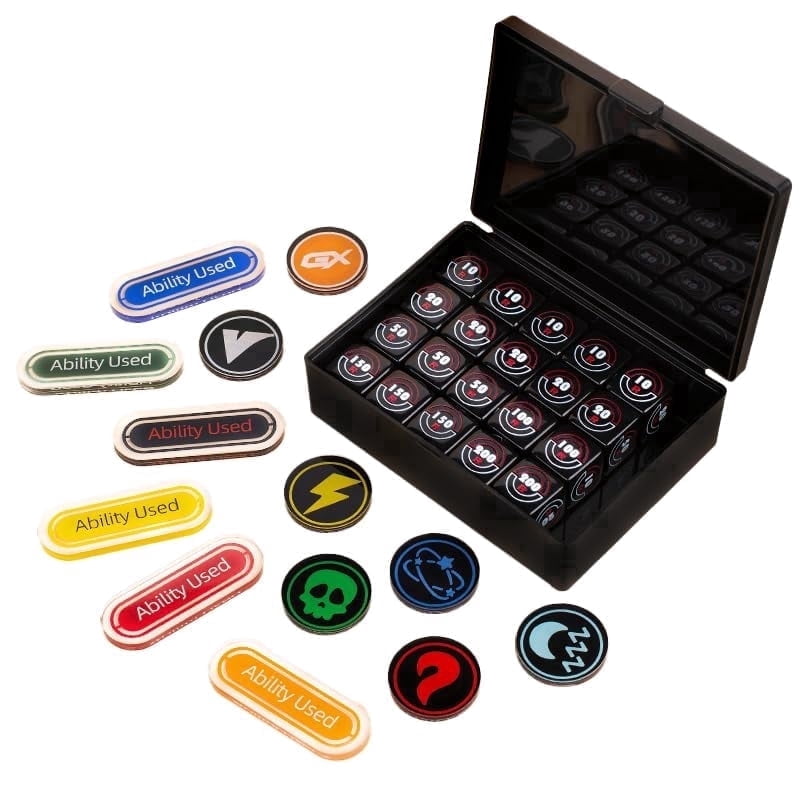 damage counters pokemon card game Collectible Cardboard Counter Set x5 – Realgoodeal its a fun way to bring extra playfulness to TCG matches. Sell Pokemon Metallic Punchout Counters