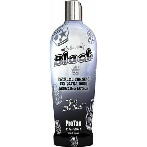 Pro Tan Unbelievably Black Dark Bronzing Lotion 8.5  oz.