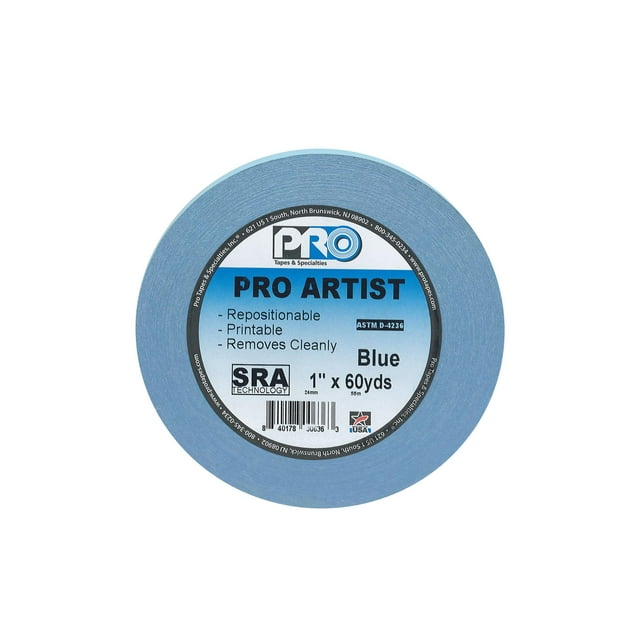 Pro Tape Artist Tape 3/4"x60yd Blue