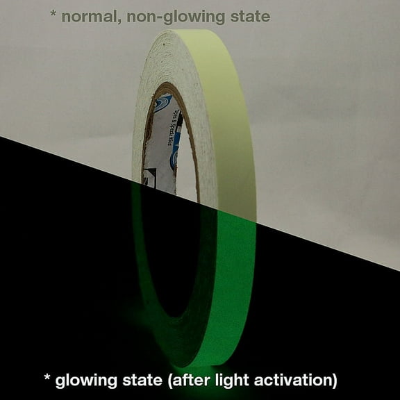 Pro Tapes Pro-Glow Glow in the Dark Tape: 1/2 in x 30 ft. (Luminescent Lime Green)