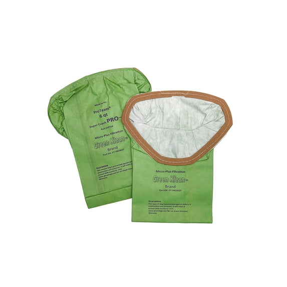 Pro Team Green Klean Filter Bag for ProTeam PRO Series 6Qt Backpack 10/Pk (GK-PT PRO6QT-P)