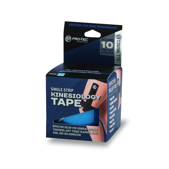 Pro-Tec Athletics Kinesiology Tape-Single Roll-10/Roll - Blue