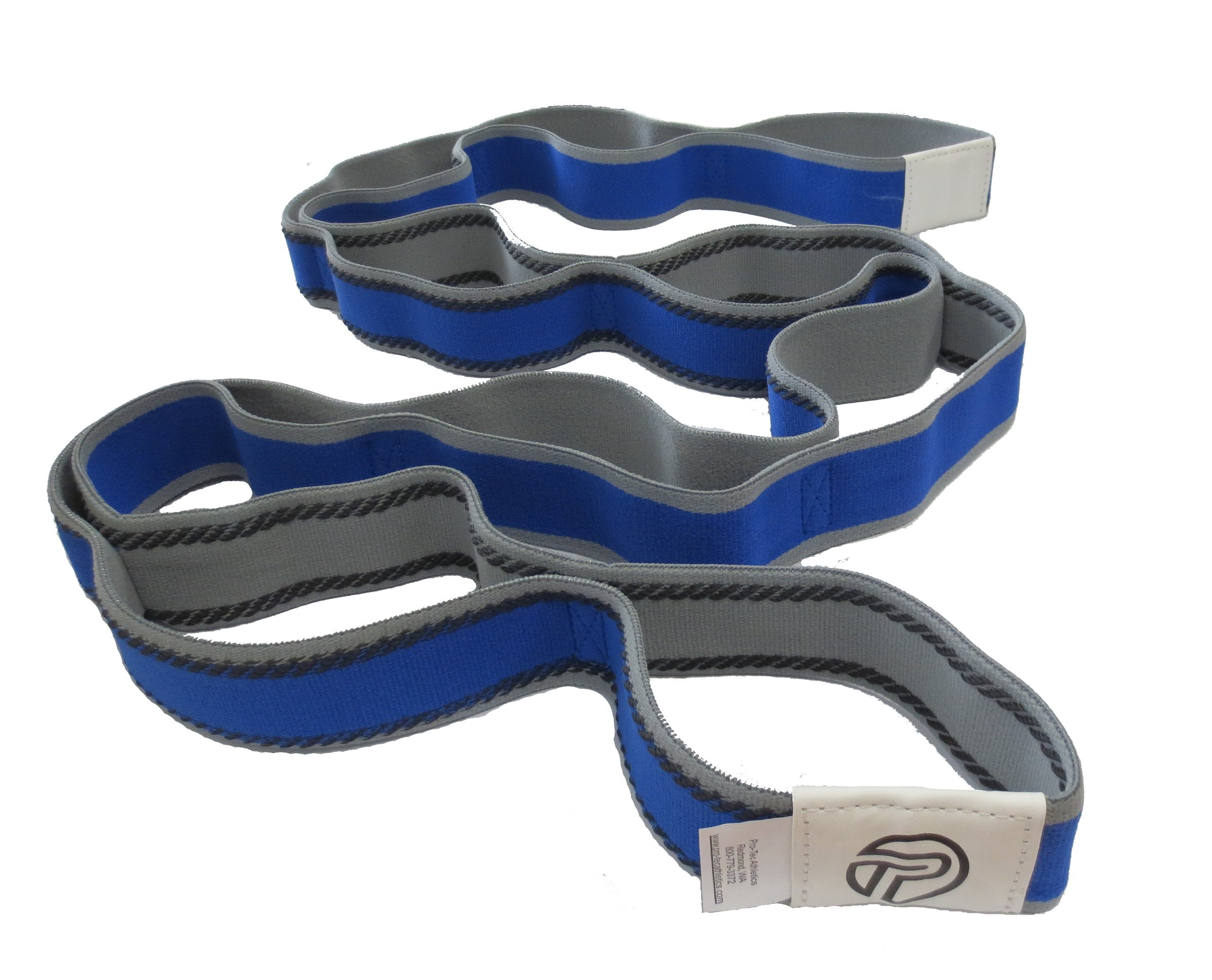 Pro-Tec Athletics Stretch Band with Dynamic Strengthening Exercises, Blue