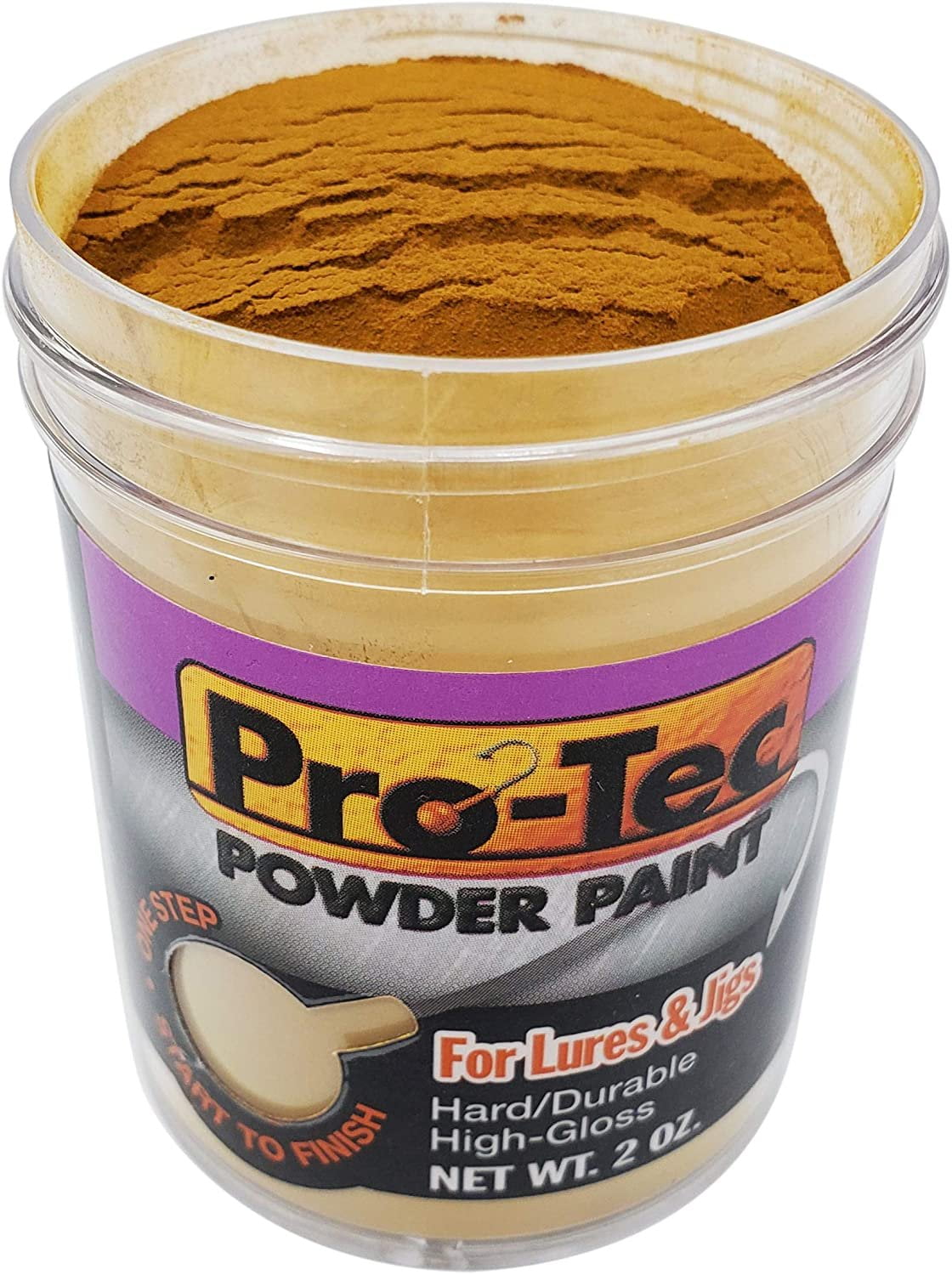 Pro-Tec Jigs and Lures Powder Paint, Jig Head Fishing Paint, Fishing Lure  Paint Pumpkin Brown 