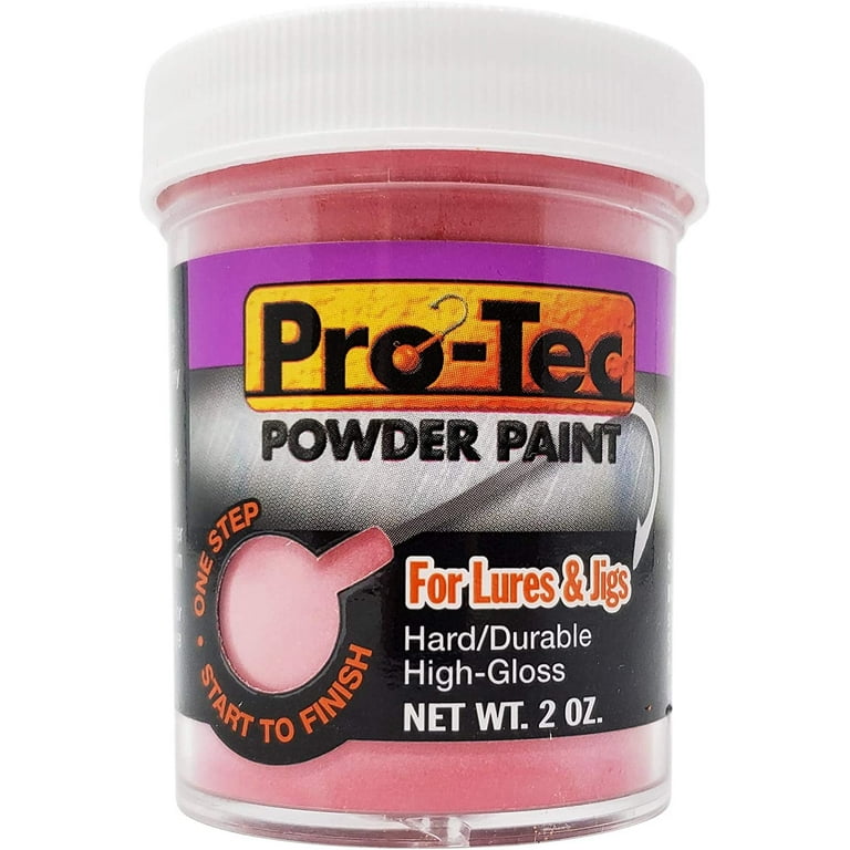 Pro-Tec Jigs and Lures Powder Paints, Jig Head Fishing Paint, Fishing Lure  Paint - High Gloss Powder Coating Paint, 2 Ounces