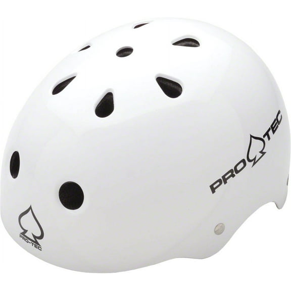 Protec Classic Skate MD 22 to 22.8in (56 to 58 cm) Gloss White BMX/Skate
