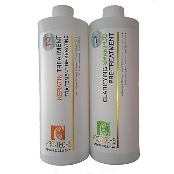 Pro-Techs Brazilian Keratin Treatment For All Hair Types CO 33.8 oz / 1L