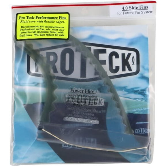 Pro Teck Power Flex 4" Clear / Smoke Grey Futures Side Fins Includes 2 Fins